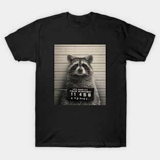 Mugshot Series 4 (Raccoon) by Buck Tee T-Shirt